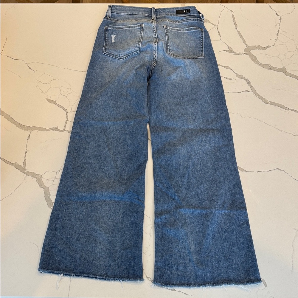 Kut from the Kloth Medium Wash Flare Jeans - Picture 2 of 4
